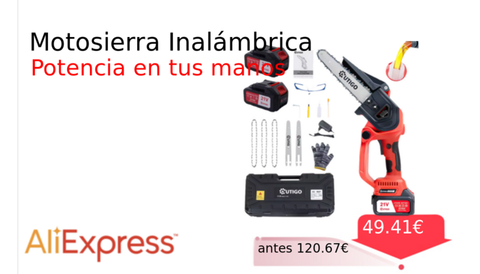 Motosierra Inalámbrica