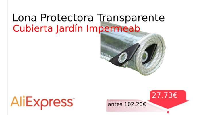 Lona Protectora Transparente