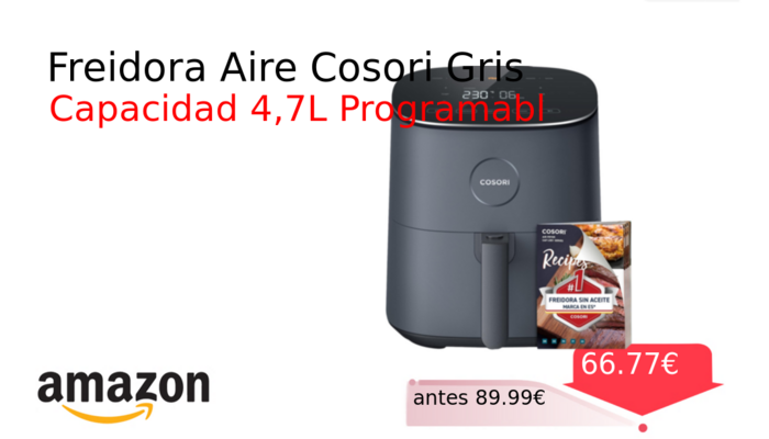 Freidora Aire Cosori Gris