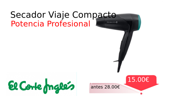 Secador Viaje Compacto