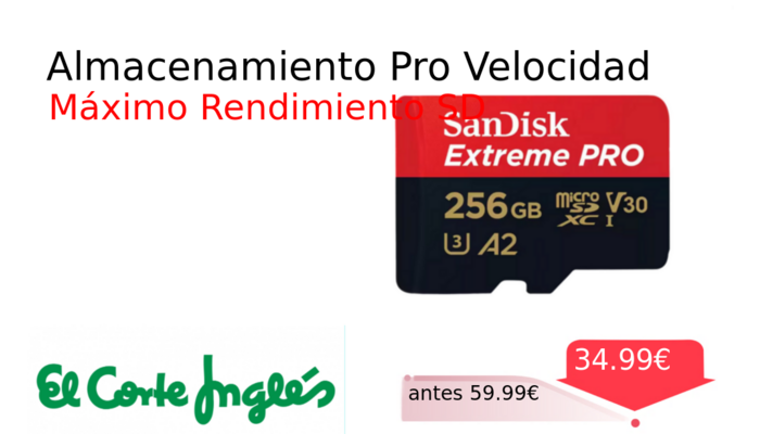 Almacenamiento Pro Velocidad