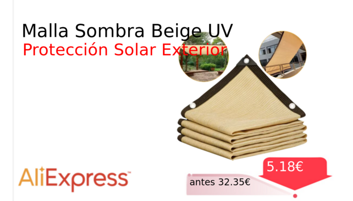 Malla Sombra Beige UV