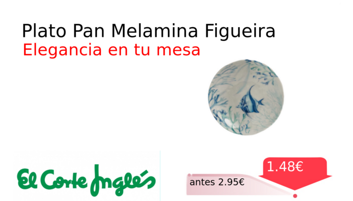 Plato Pan Melamina Figueira