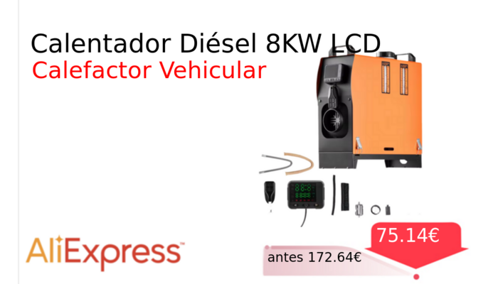 Calentador Diésel 8KW LCD