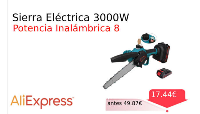Sierra Eléctrica 3000W