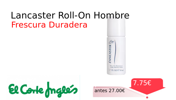 Lancaster Roll-On Hombre