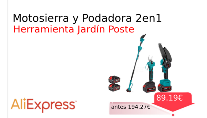 Motosierra y Podadora 2en1