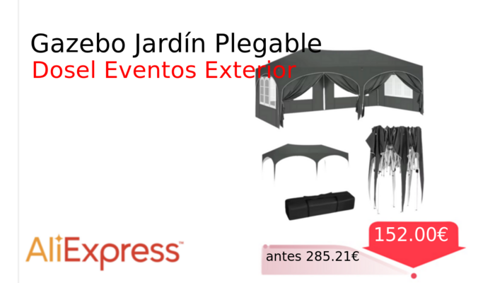 Gazebo Jardín Plegable