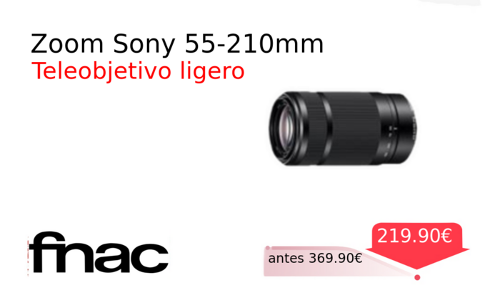 Zoom Sony 55-210mm
