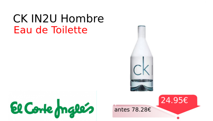 CK IN2U Hombre