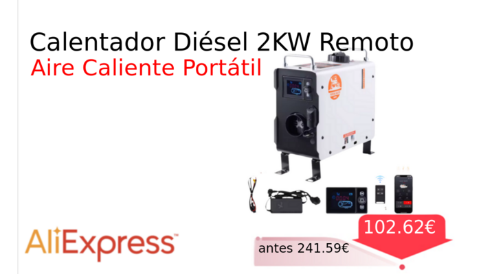 Calentador Diésel 2KW Remoto