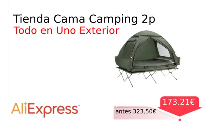 Tienda Cama Camping 2p