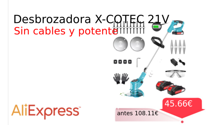 Desbrozadora X-COTEC 21V