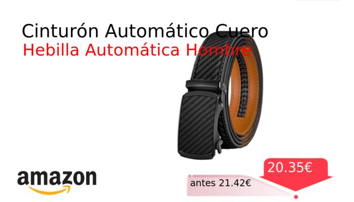 Cinturón Automático Cuero