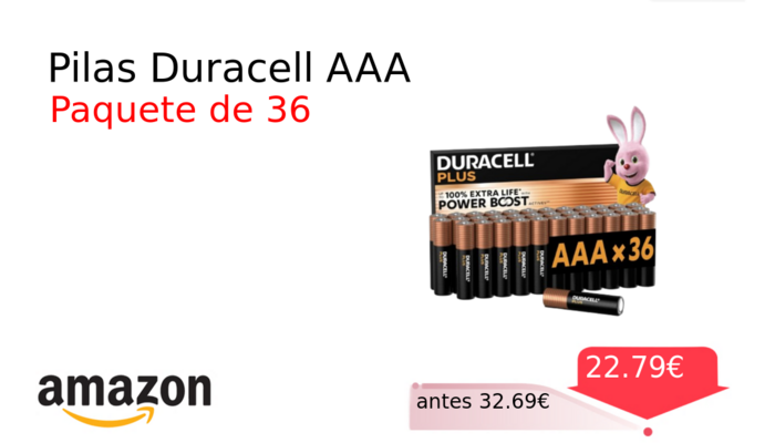 Pilas Duracell AAA