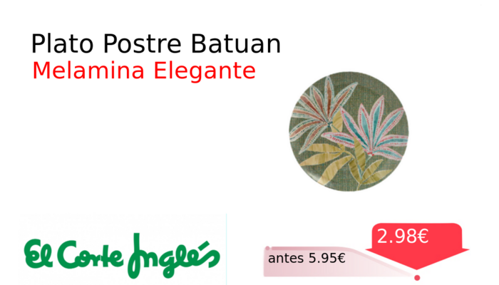 Plato Postre Batuan