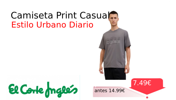 Camiseta Print Casual