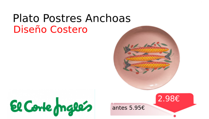Plato Postres Anchoas