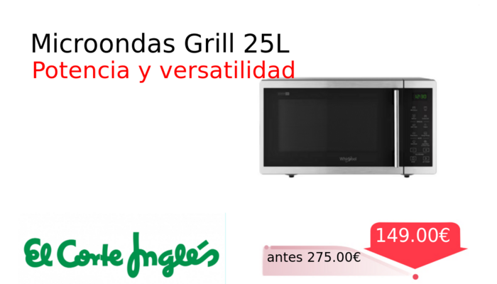 Microondas Grill 25L