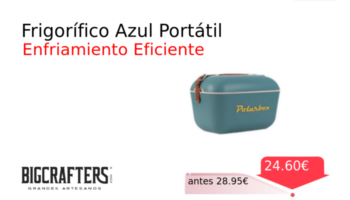 Frigorífico Azul Portátil