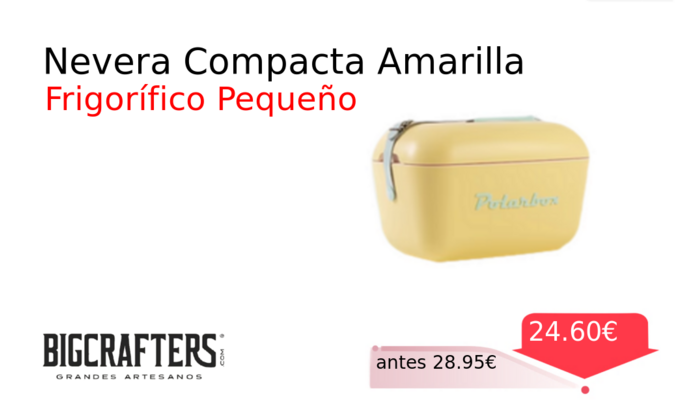 Nevera Compacta Amarilla