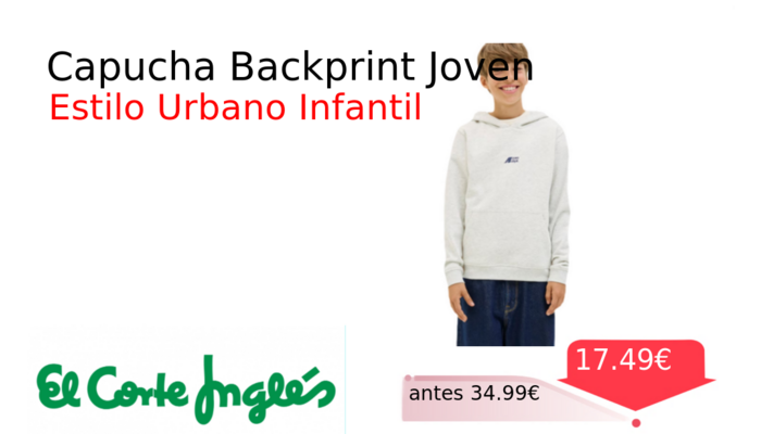 Capucha Backprint Joven