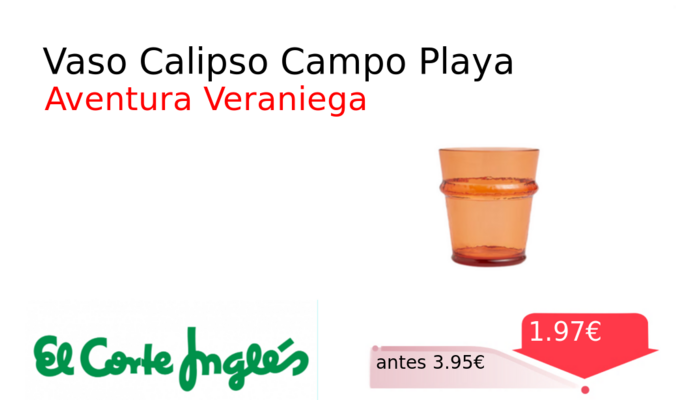 Vaso Calipso Campo Playa