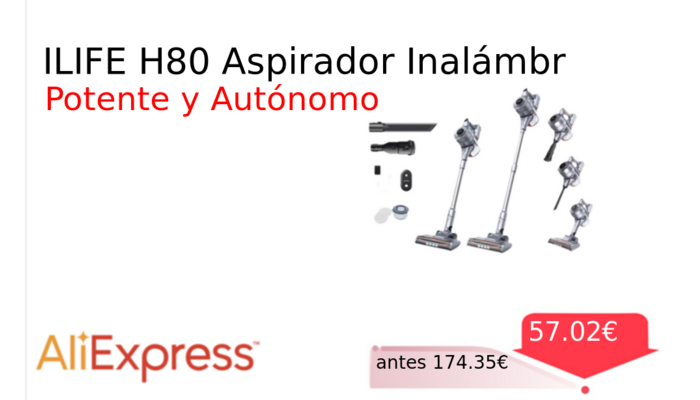 ILIFE H80 Aspirador Inalámbr