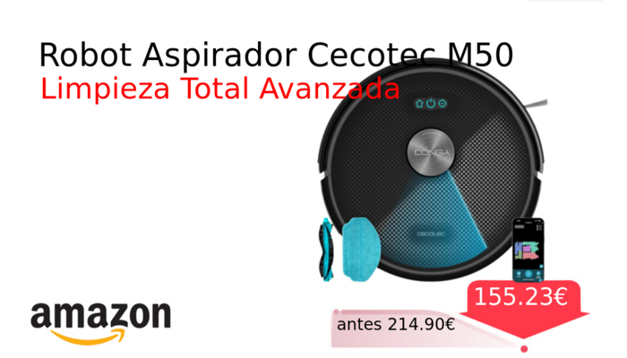 Robot Aspirador Cecotec M50