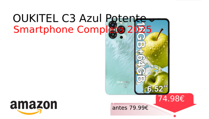 OUKITEL C3 Azul Potente