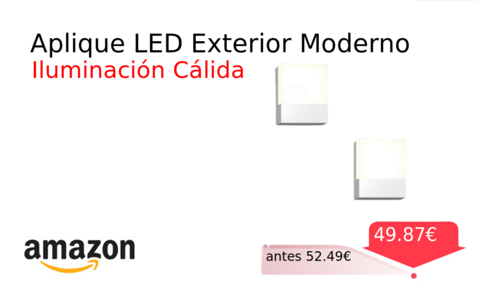 Aplique LED Exterior Moderno