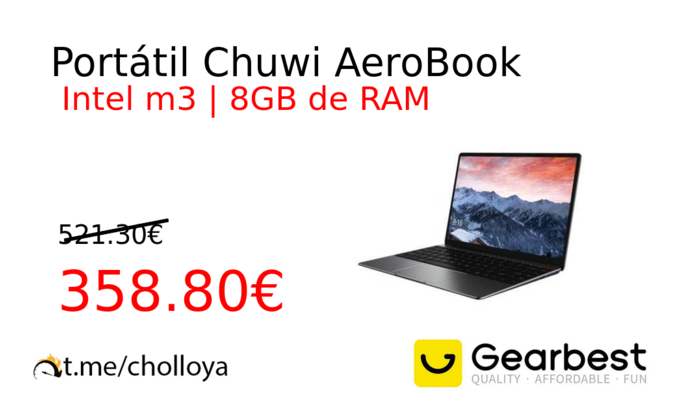 Portátil Chuwi AeroBook