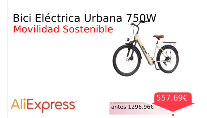 Bici Eléctrica Urbana 750W