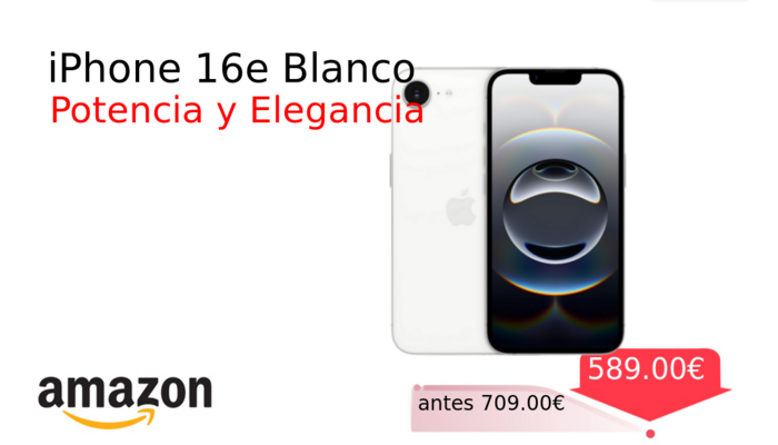 iPhone 16e Blanco