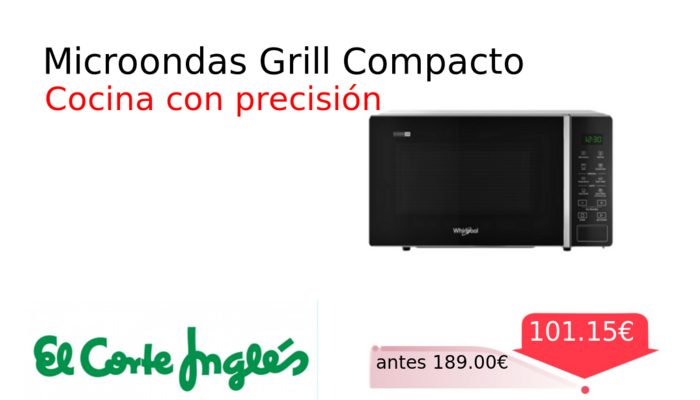 Microondas Grill Compacto