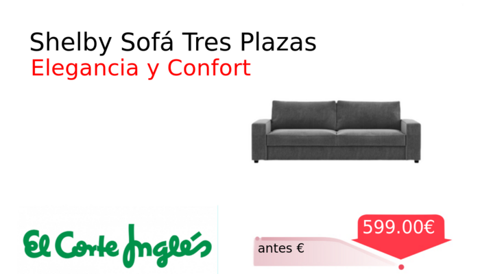 Shelby Sofá Tres Plazas