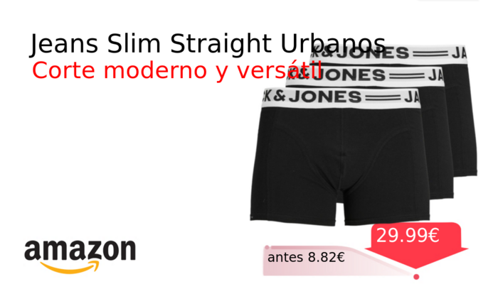 Jeans Slim Straight Urbanos