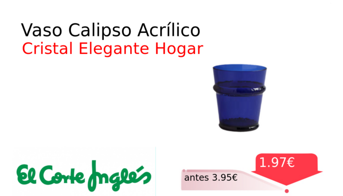 Vaso Calipso Acrílico
