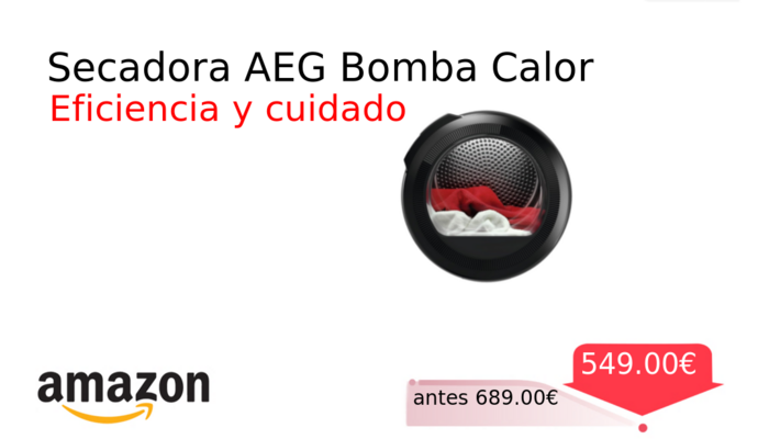 Secadora AEG Bomba Calor