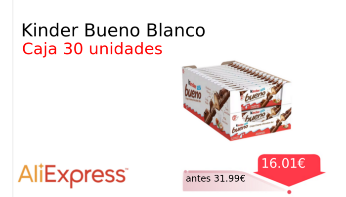 Kinder Bueno Blanco