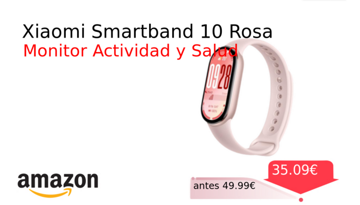Xiaomi Smartband 10 Rosa
