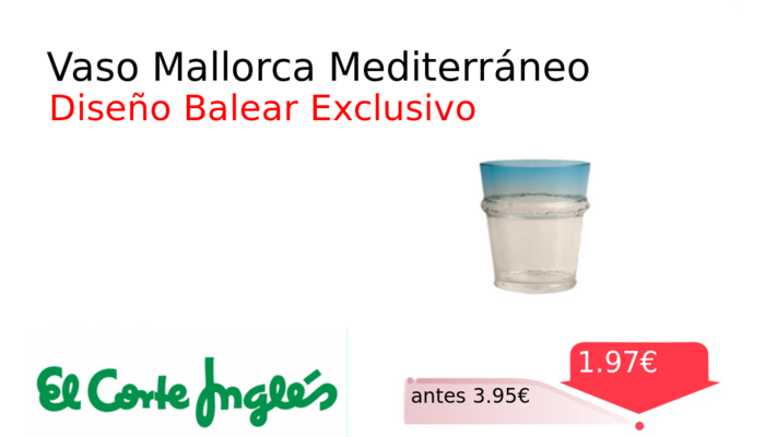 Vaso Mallorca Mediterráneo