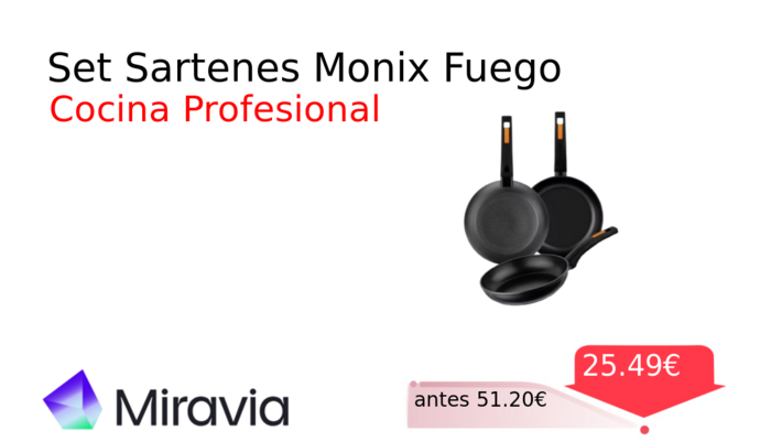 Set Sartenes Monix Fuego