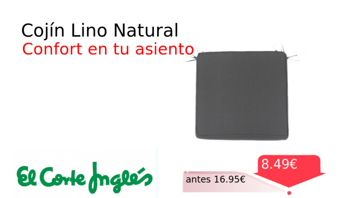 Cojín Lino Natural