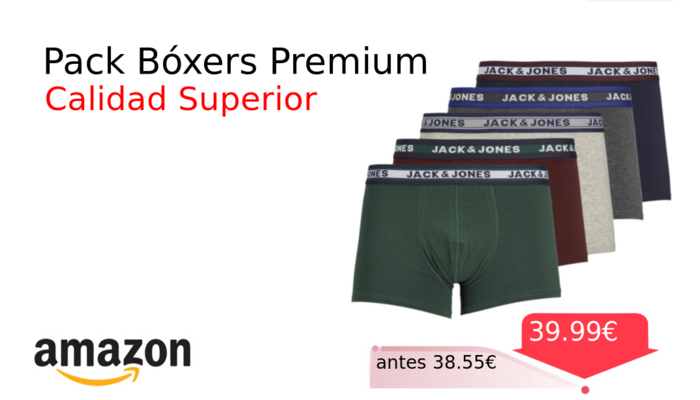 Pack Bóxers Premium