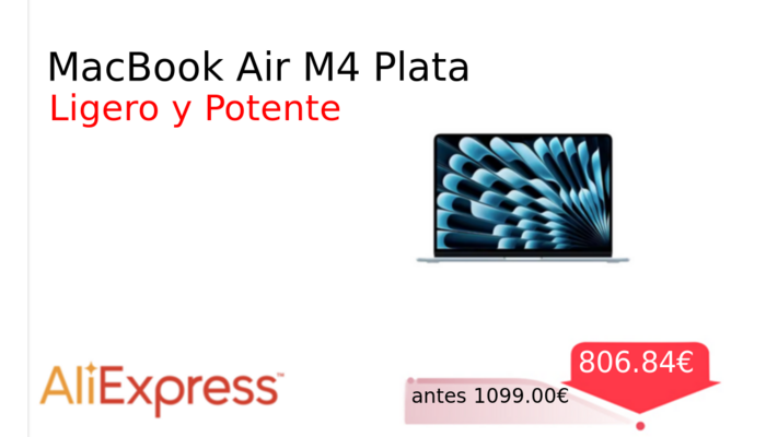 MacBook Air M4 Plata