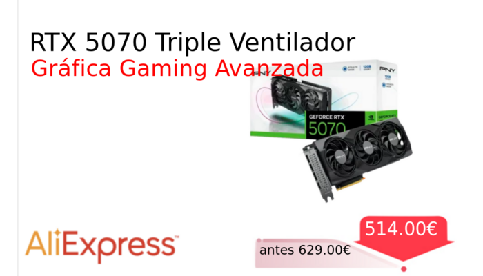RTX 5070 Triple Ventilador