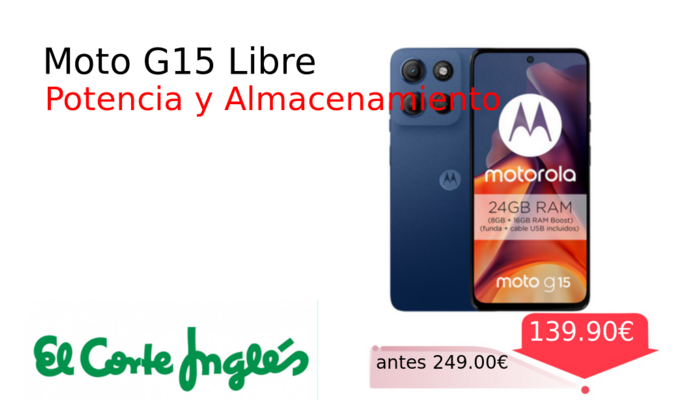 Moto G15 Libre