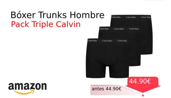 Bóxer Trunks Hombre