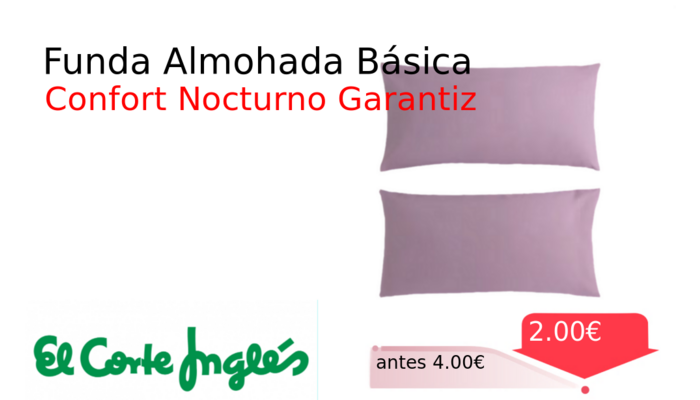 Funda Almohada Básica